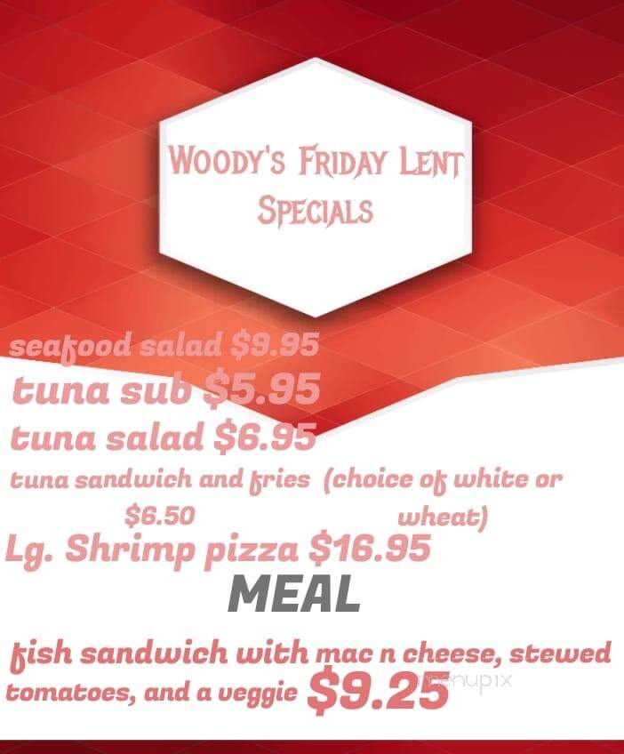 Woodys Pizzeria - Shamokin, PA menu_pic