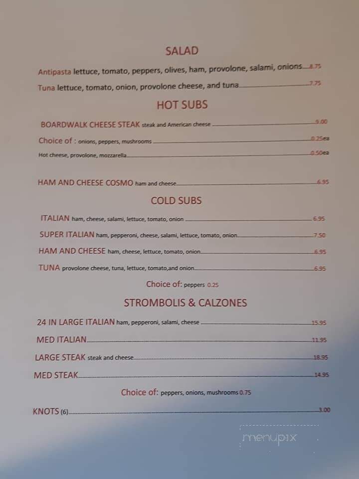Woodys Pizzeria - Shamokin, PA menu_pic