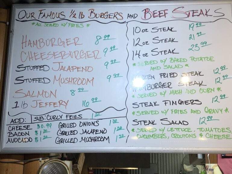 Brady's Restaurant - Brady, TX menu_pic