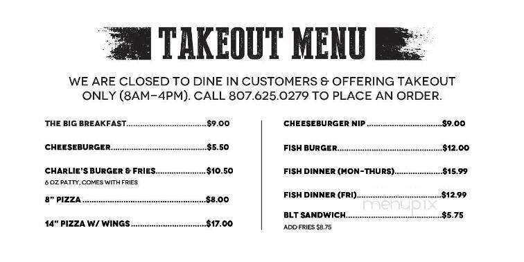 Bannon's Restaurant - Thunder Bay, ON menu_pic