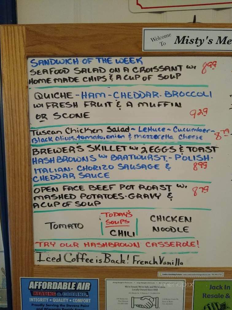 Misty's Menu - Wisconsin Rapids, WI menu_pic