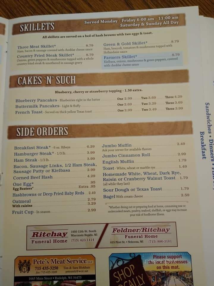 Misty's Menu - Wisconsin Rapids, WI menu_pic
