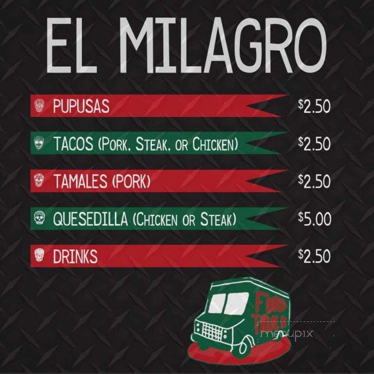 El Milagro Taqueria Y Pupuseria - Mobile, AL menu_pic