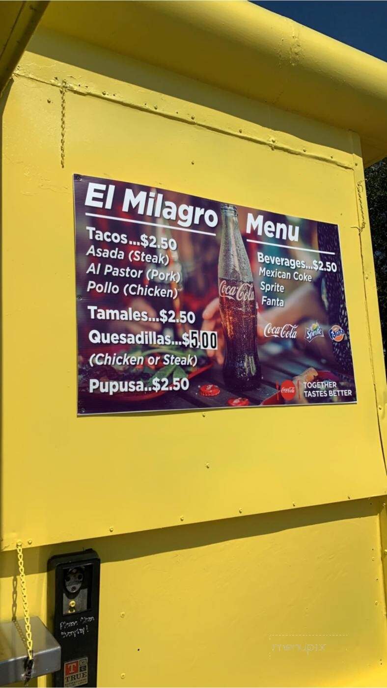 El Milagro Taqueria Y Pupuseria - Mobile, AL menu_pic