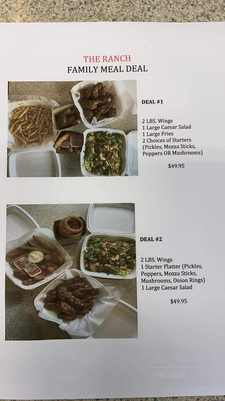 The Ranch - Havelock, ON menu_pic