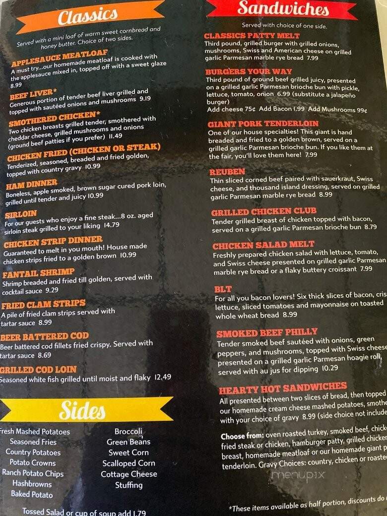American Classic Cafe - Spencer, IA menu_pic