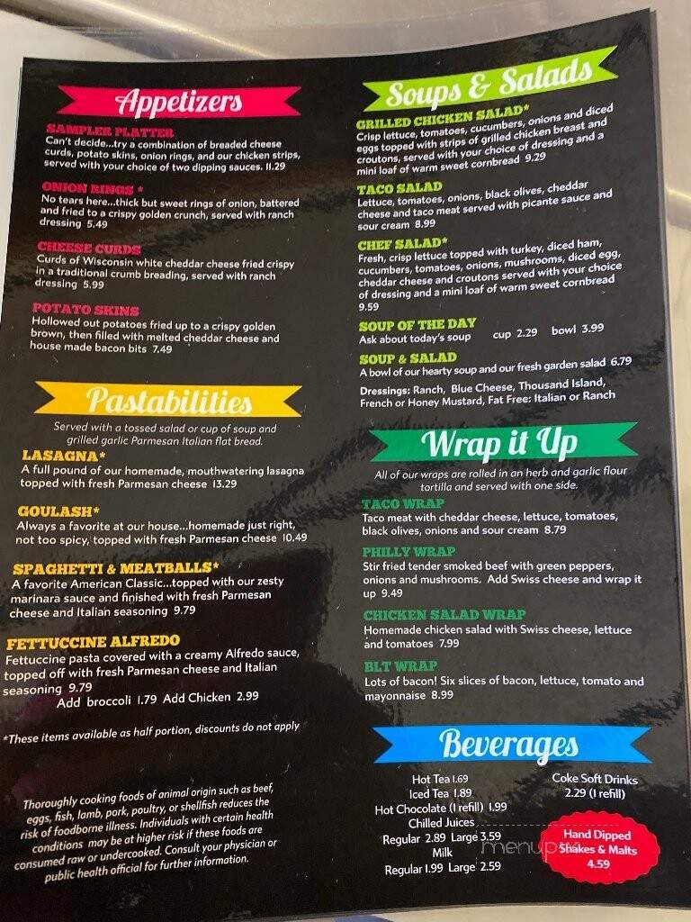 American Classic Cafe - Spencer, IA menu_pic