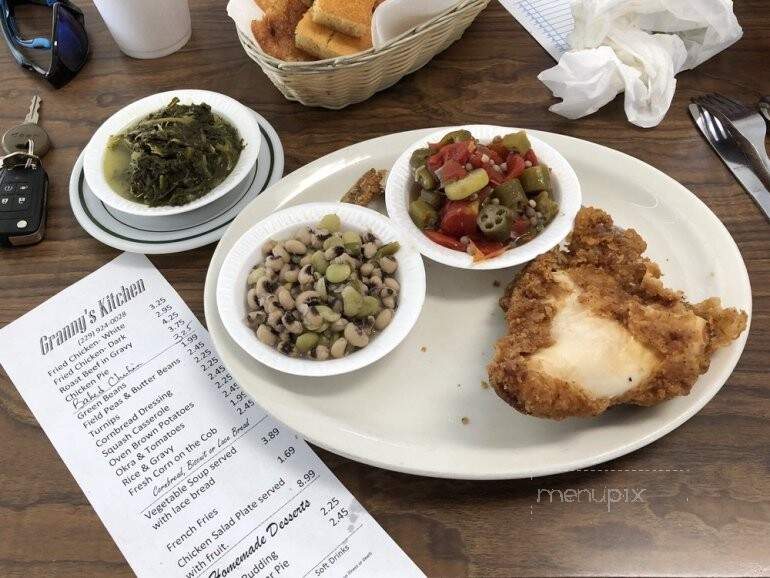 Granny's Kitchen - Americus, GA menu_pic