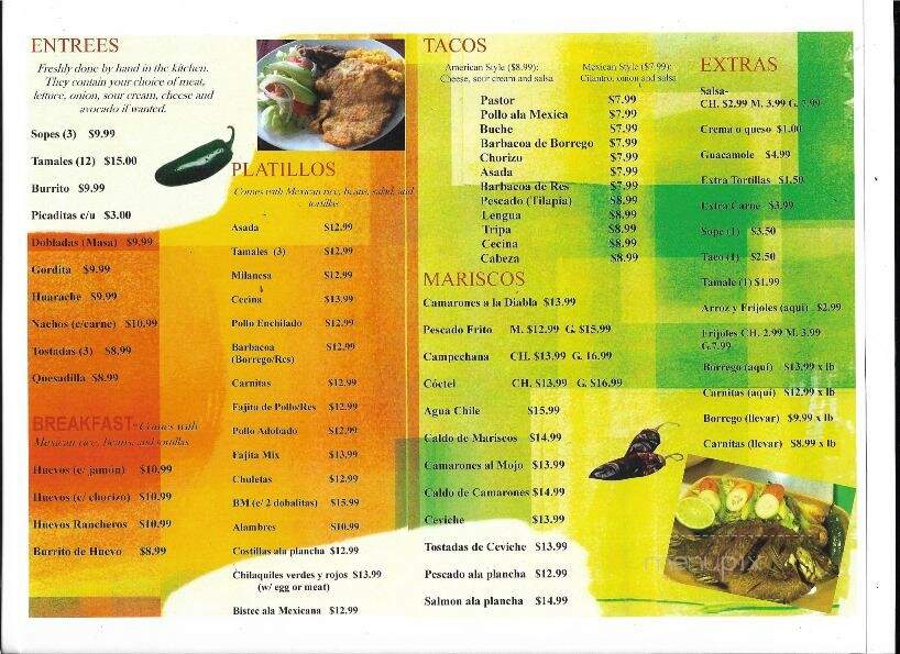 El Gallo Taqueria Mexican - Rochester, MN menu_pic