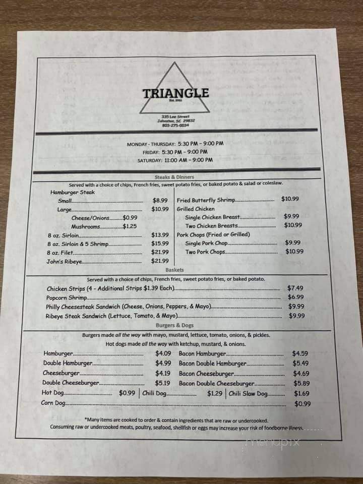 Calabrese Club - Westerly, RI menu_pic