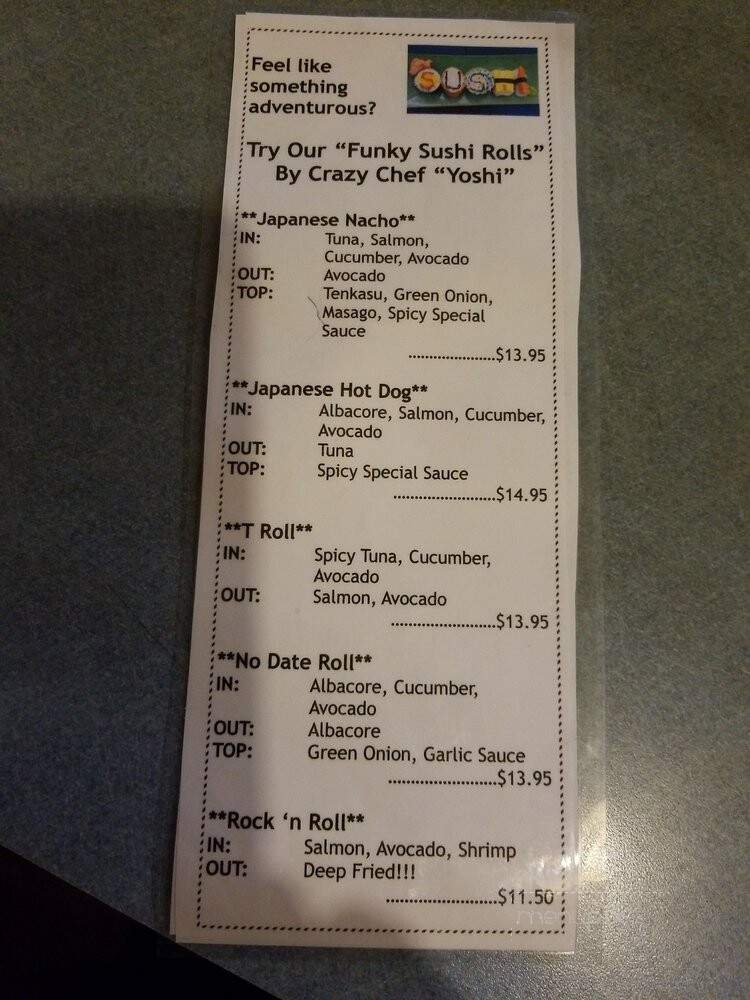 Hamasato Japanese Restaurant - Santa Maria, CA menu_pic