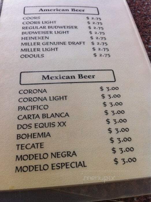 La Villa Mexican Restaurant - Bethel Island, CA menu_pic