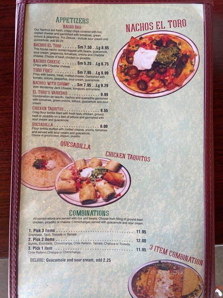 El Toro Mexican Restaurant - Twin Falls, ID menu_pic