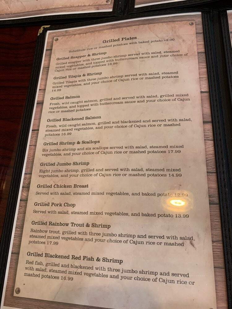 D & L Seafood And Grill - Athens, AL menu_pic