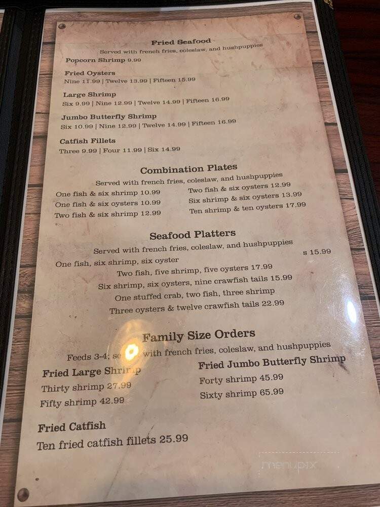 D & L Seafood And Grill - Athens, AL menu_pic
