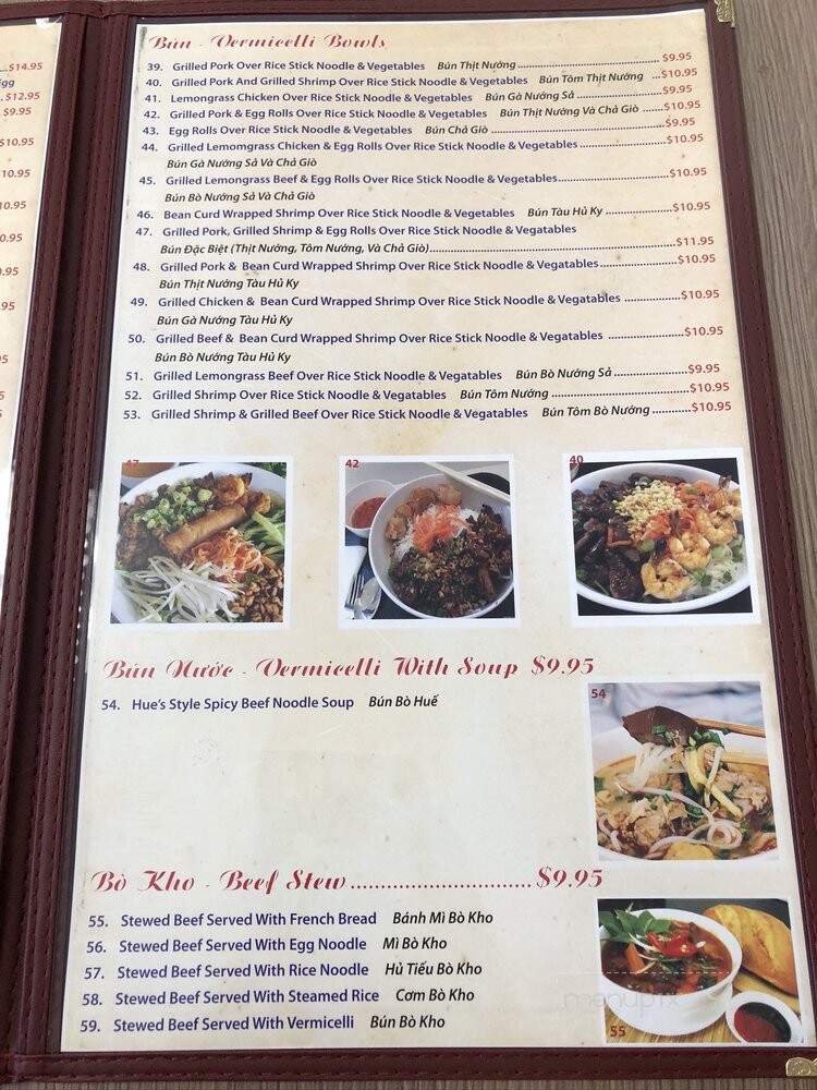 Pho Real - Keller, TX menu_pic