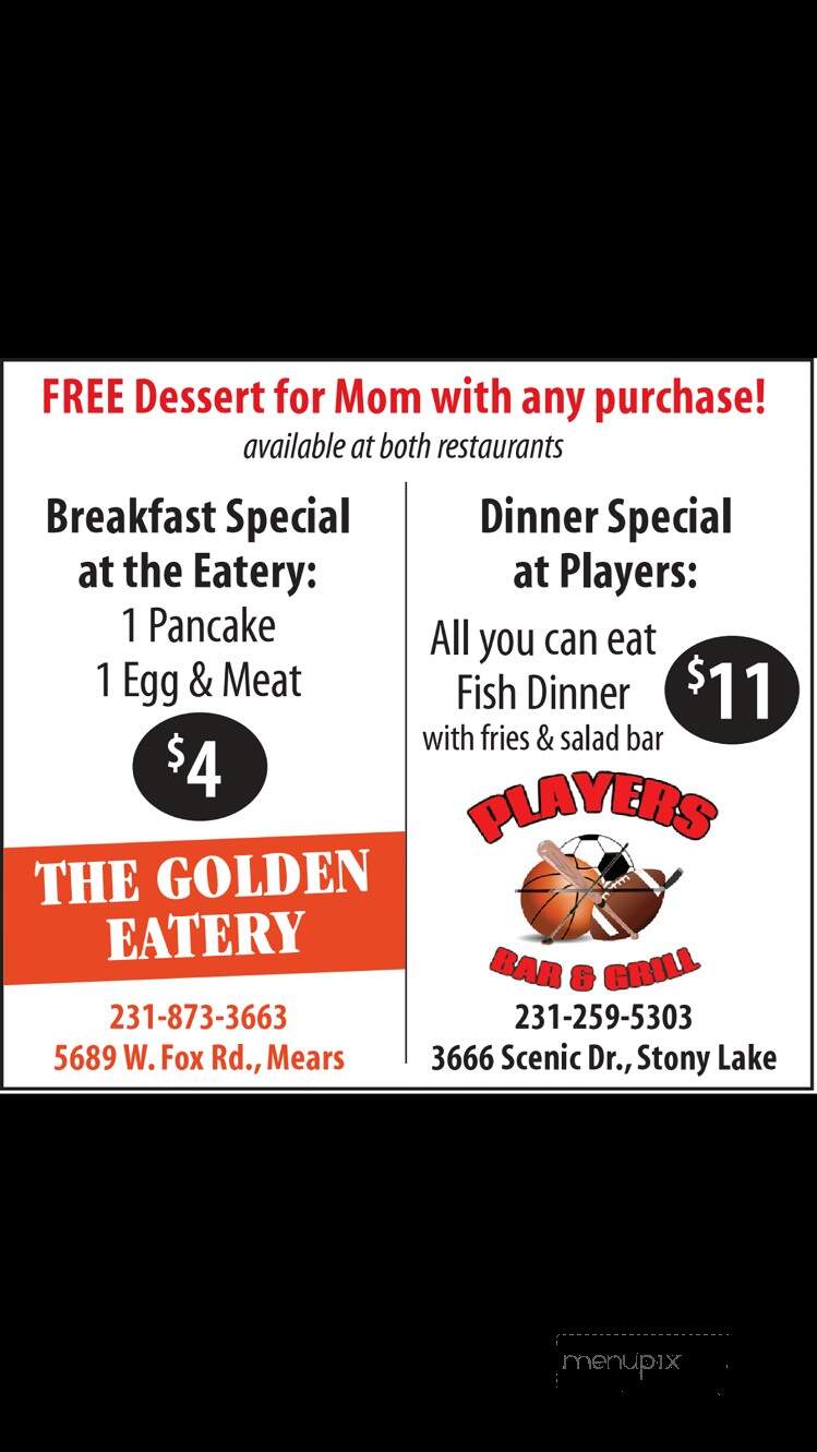 Golden eatery - Mears, MI menu_pic