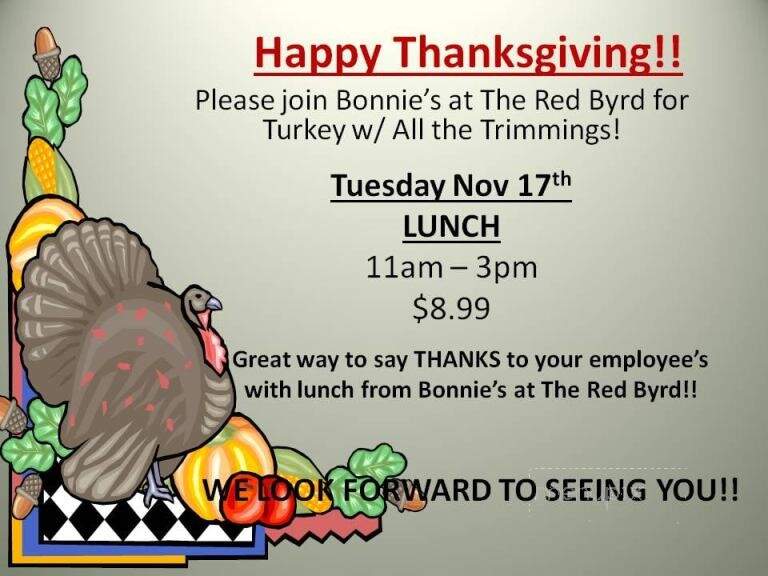 Red Byrd Restaurant - Keedysville, MD menu_pic