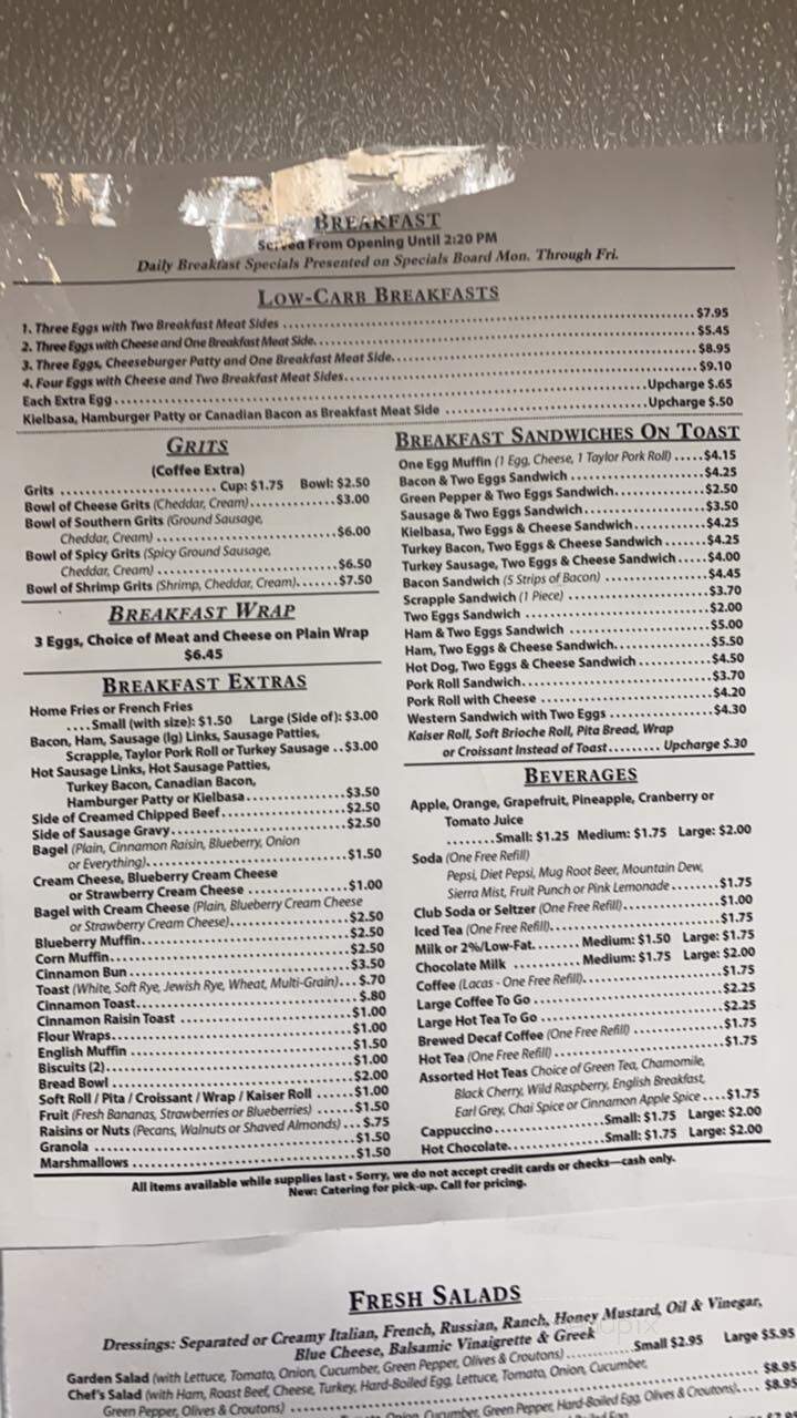 Menu of Madison Restaurant in Levittown, PA 19056