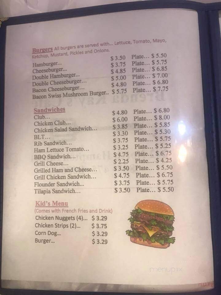 Brenda Kay's Kountry Cafe - Kershaw, SC menu_pic