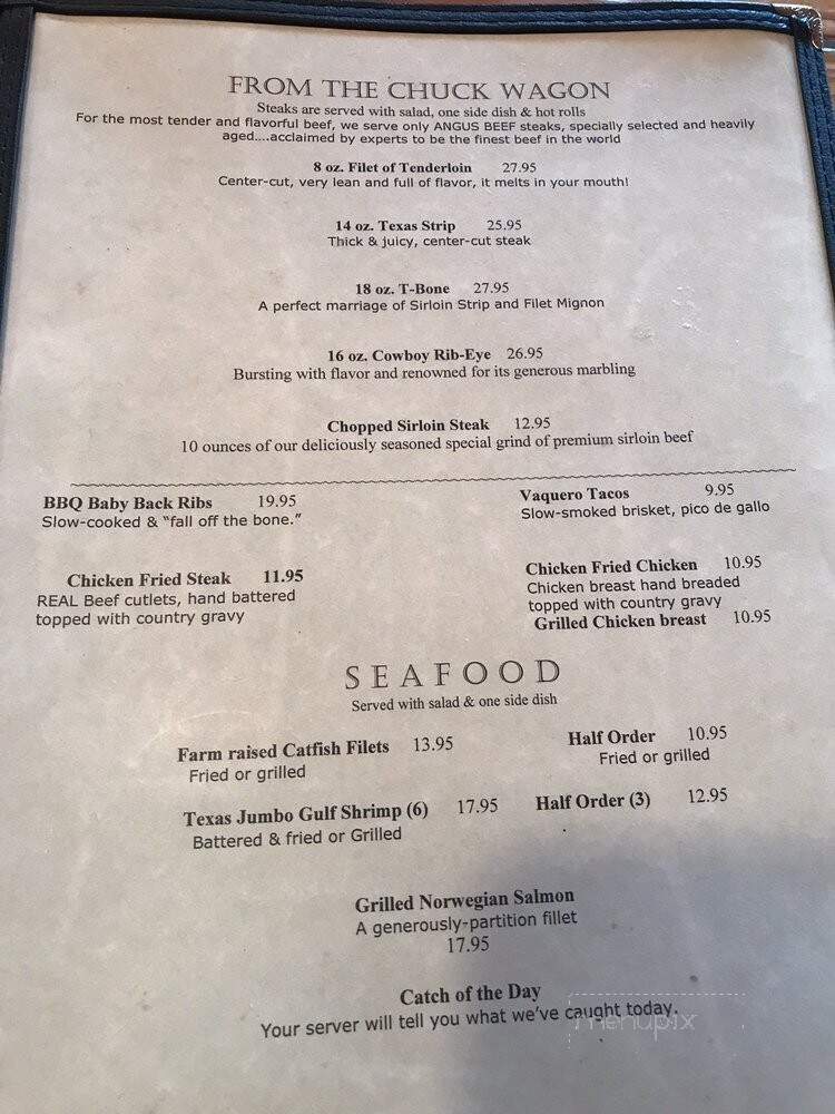 Stevens Street Grill - Bridgeport, TX menu_pic