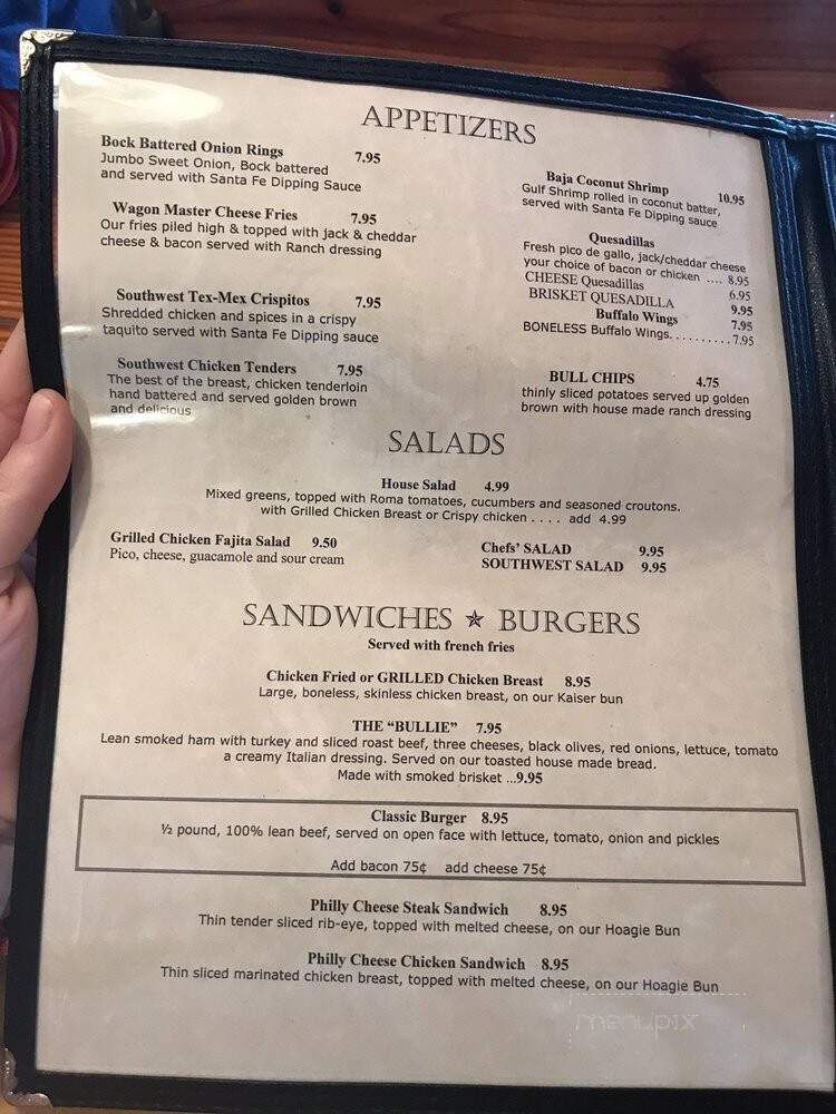 Stevens Street Grill - Bridgeport, TX menu_pic