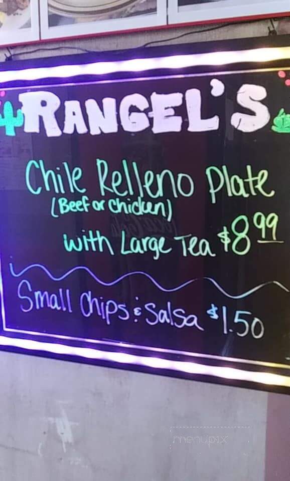 Rangel's Family Restaurant - Winters, TX menu_pic