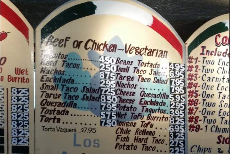 Menu of Los Amigos Burrito in Florence, OR 97439