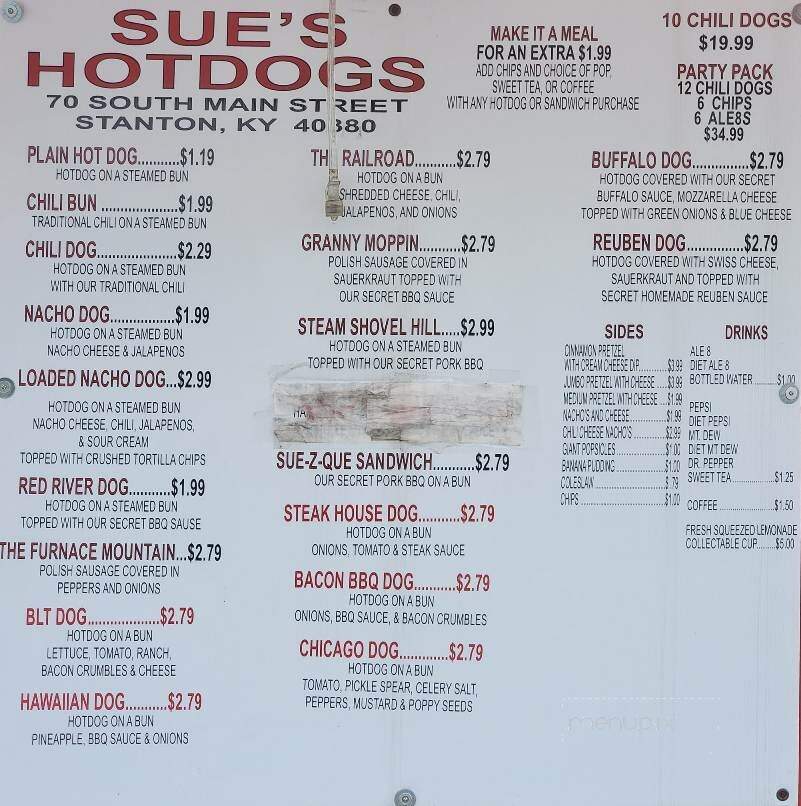 Sue's hotdogs - Stanton, KY