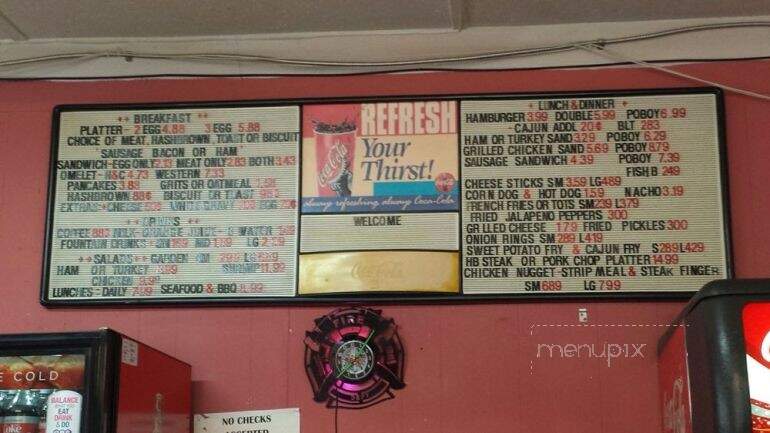 Firehouse Cafe - Crowley, LA menu_pic