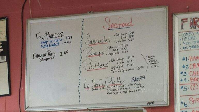 Firehouse Cafe - Crowley, LA menu_pic