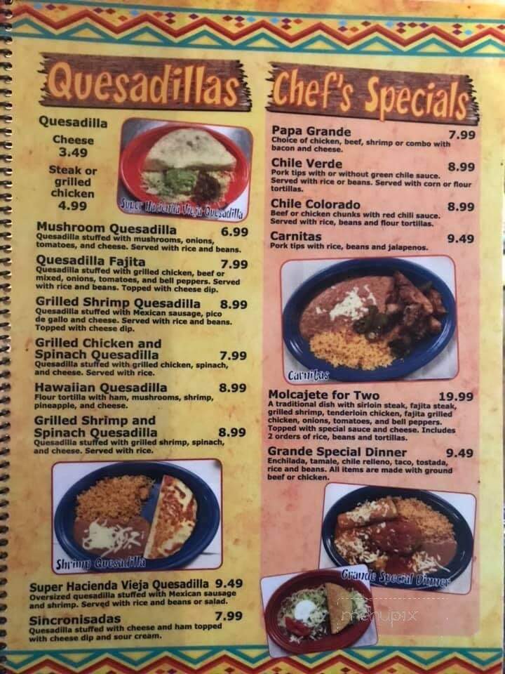 Mi Pueblo - Ripley, MS menu_pic