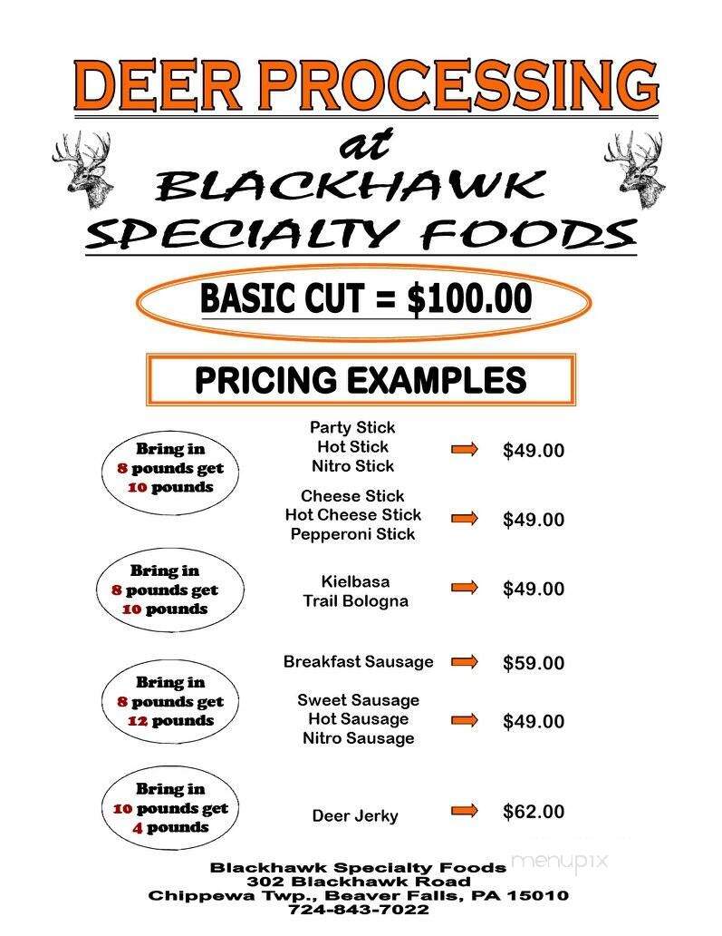 Blackhawk Specialty Foods - Beaver Falls, PA