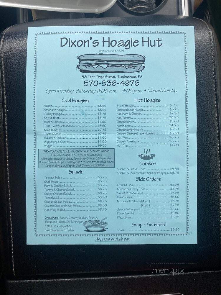 Dixon's Hoagie Hut - Factoryville, PA