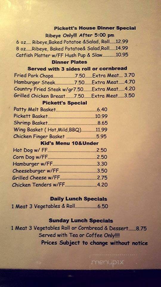 New Market Family Restaurant - New Market, AL menu_pic