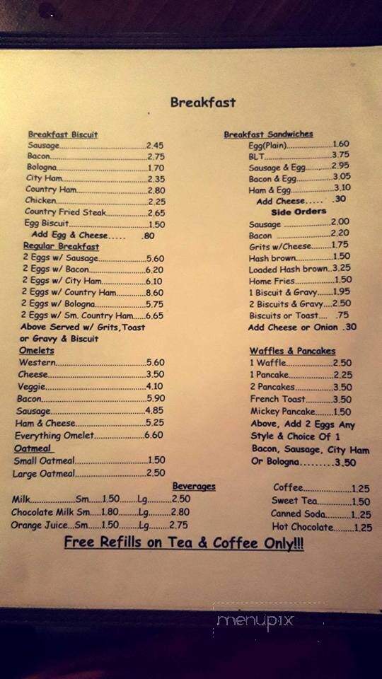 New Market Family Restaurant - New Market, AL menu_pic