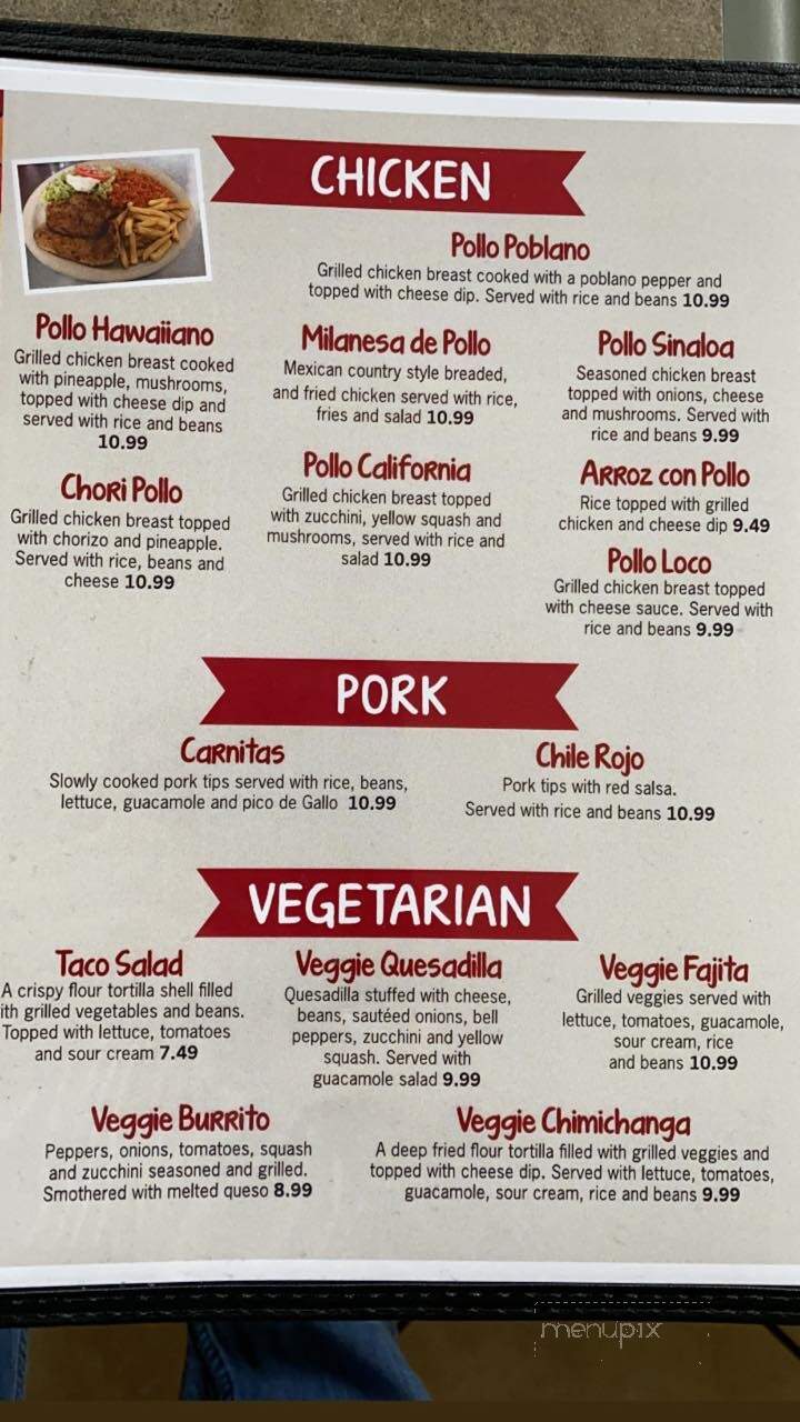 La Finca - Spencer, WV menu_pic