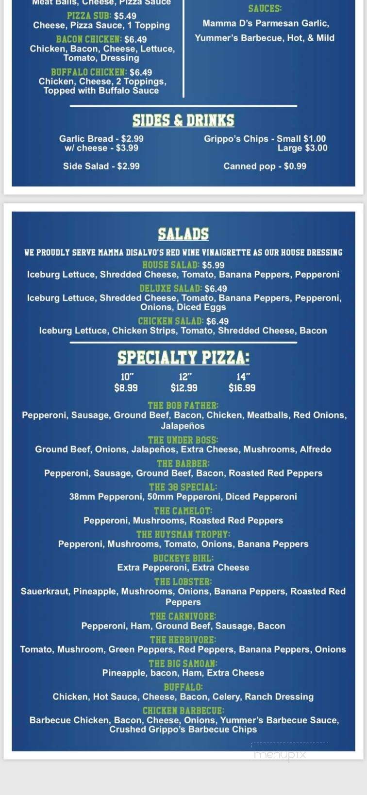 Super Sport Pizza And Wings - Washington Court House, OH menu_pic