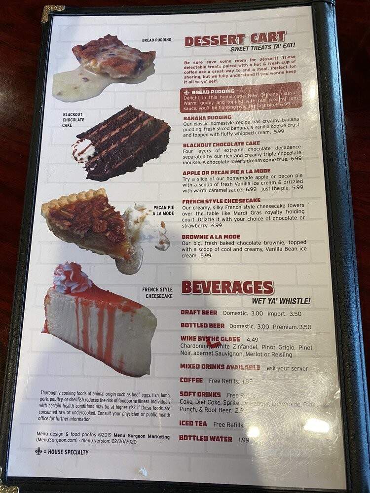 Yum Yums Cafe - Pearl River, LA menu_pic
