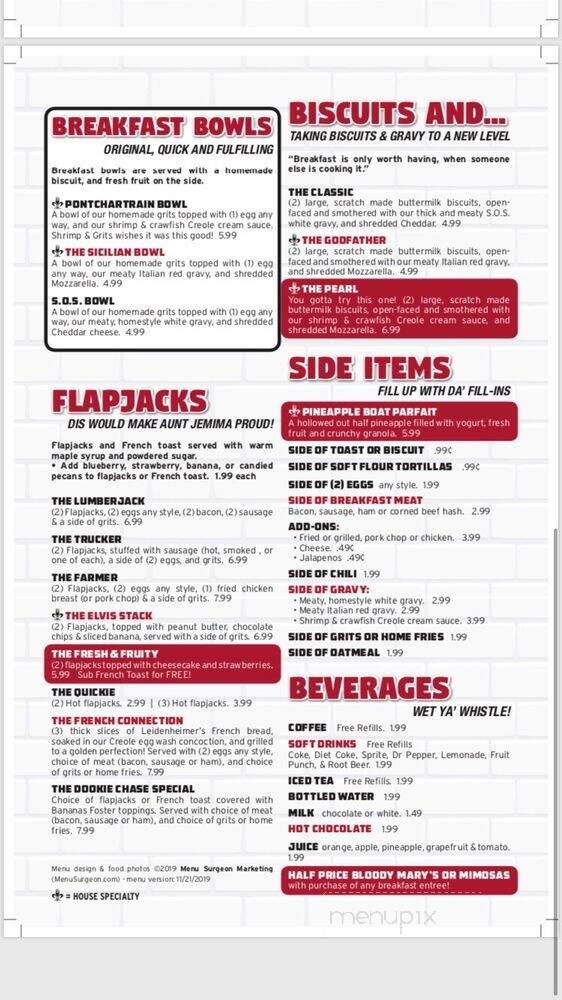 Yum Yums Cafe - Pearl River, LA menu_pic