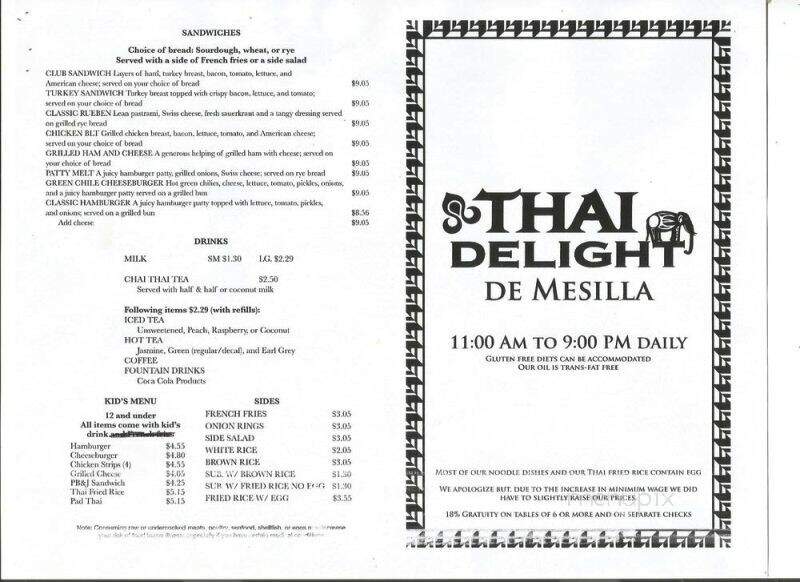 Thai Delight de Mesilla - Mesilla, NM