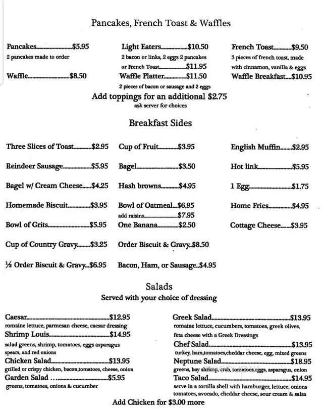 Denali Family Restaurant - Wasilla, AK menu_pic