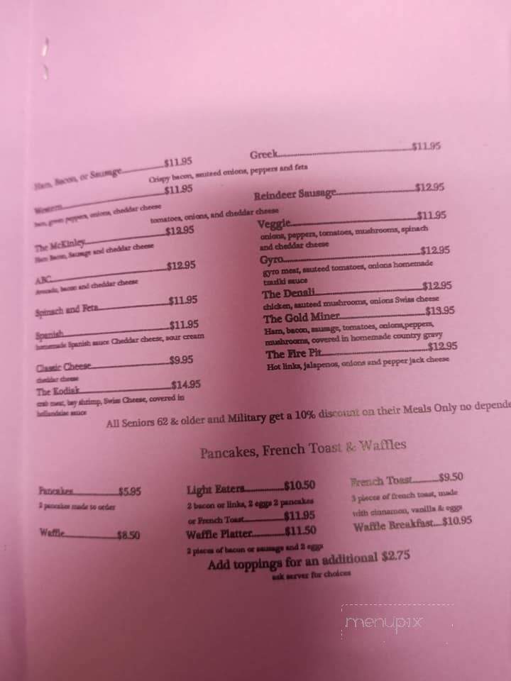 Denali Family Restaurant - Wasilla, AK menu_pic