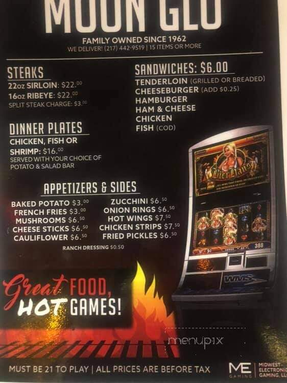 Moon-Glo - Danville, IL menu_pic