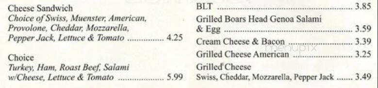 Bagel Train - Yardley, PA menu_pic