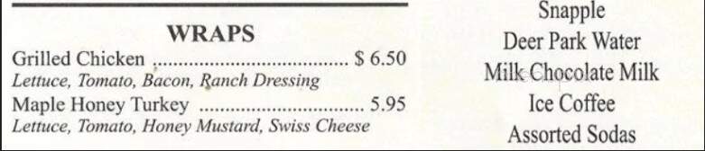 Bagel Train - Yardley, PA menu_pic