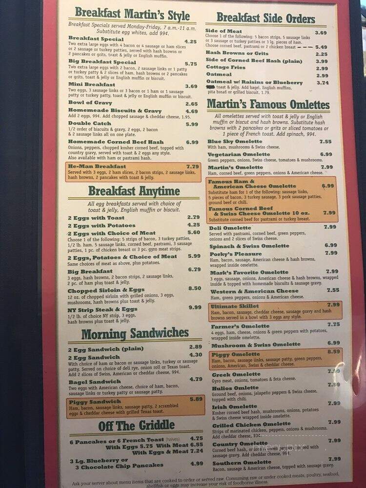 Martin's Ham & Cornbeef - Center Line, MI menu_pic