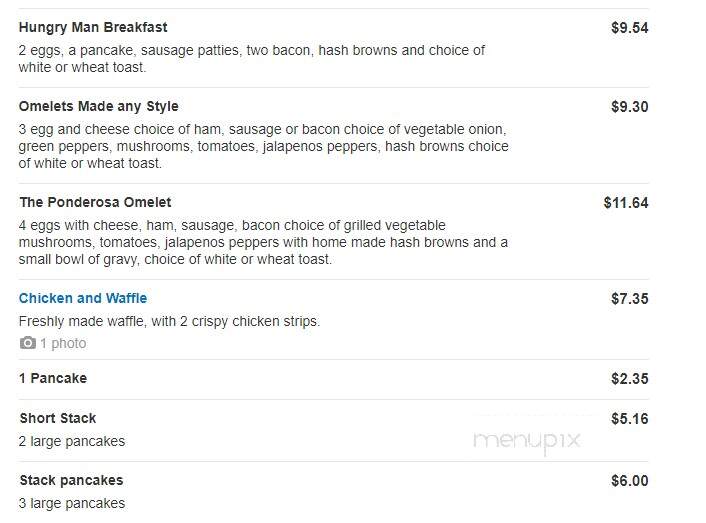 B & B Country Cafe - Iola, KS menu_pic
