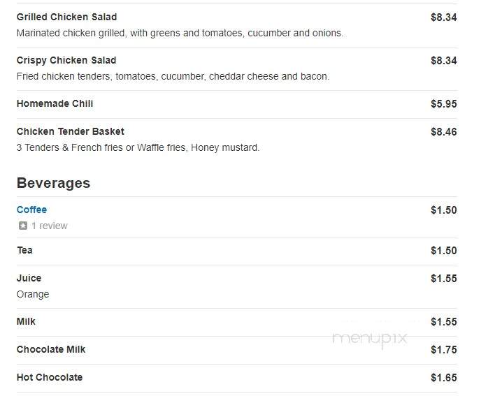 B & B Country Cafe - Iola, KS menu_pic