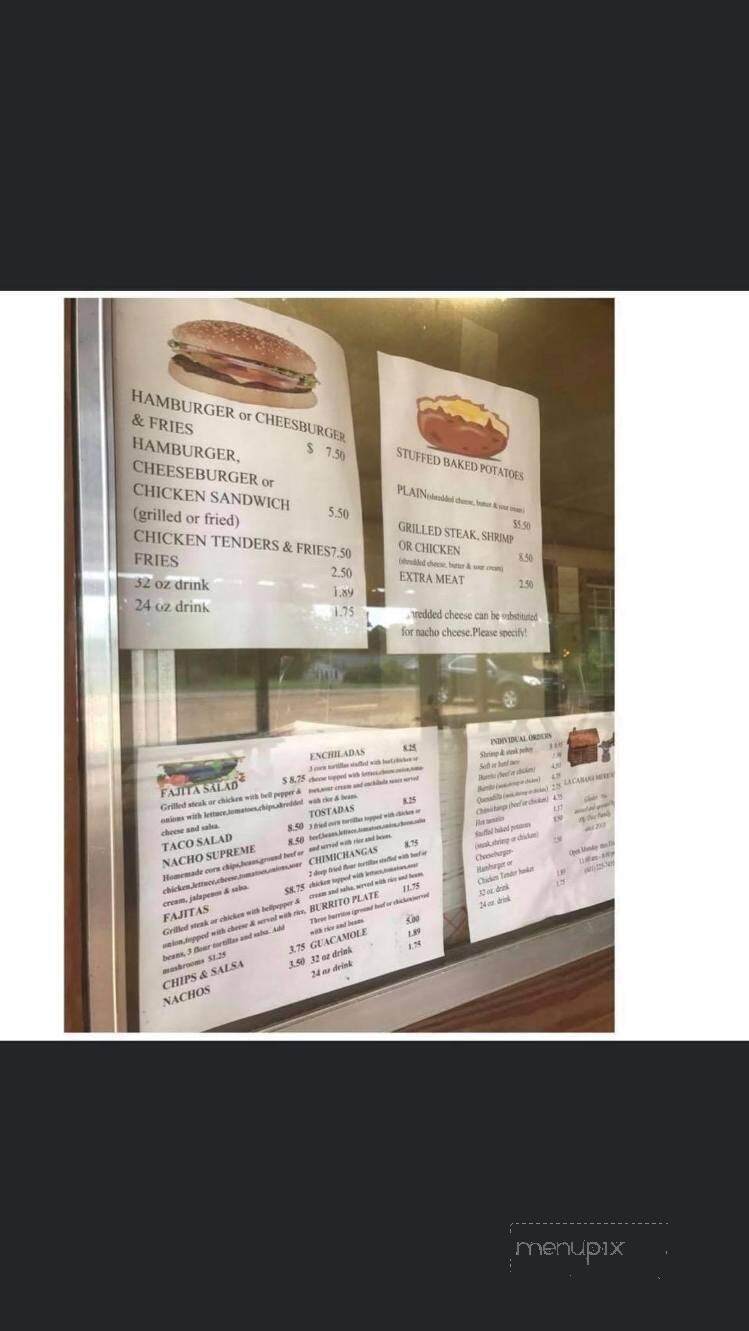 La Cabana Mexican Food - Gloster, MS menu_pic